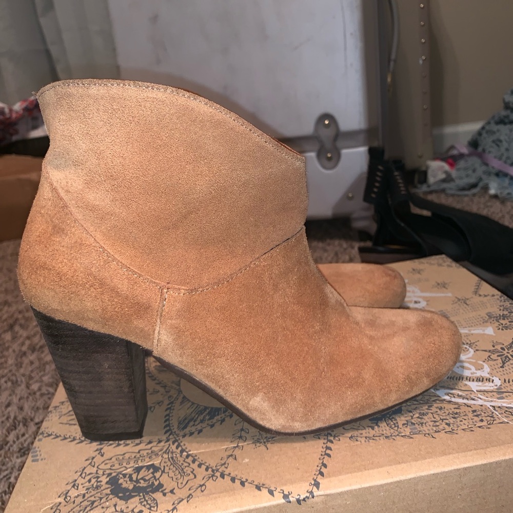 Free People suede booties